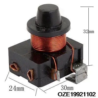 1/8 1/6 1/5 1/4 1/3 Refrigerator Plastic Housing Starter Compressor PTC Relay Black 12v dc 1pc relay plastic