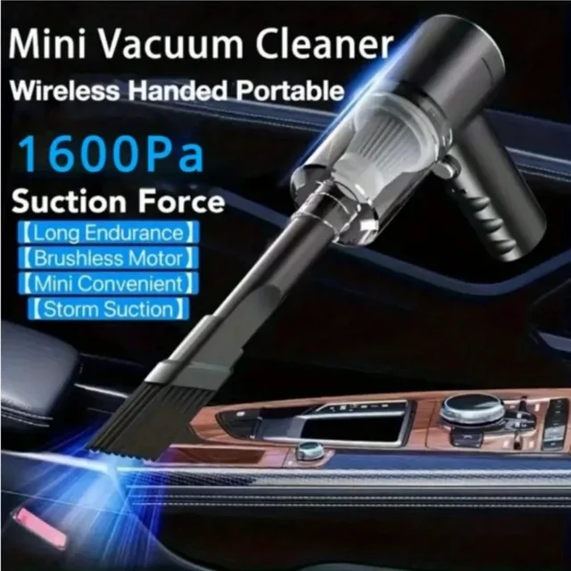 3 In 1 Integrated Suction And Blowing Vacuum Combination Vacuum Cleaner USB Charging Small Car Household Vacuum Cleaner 1