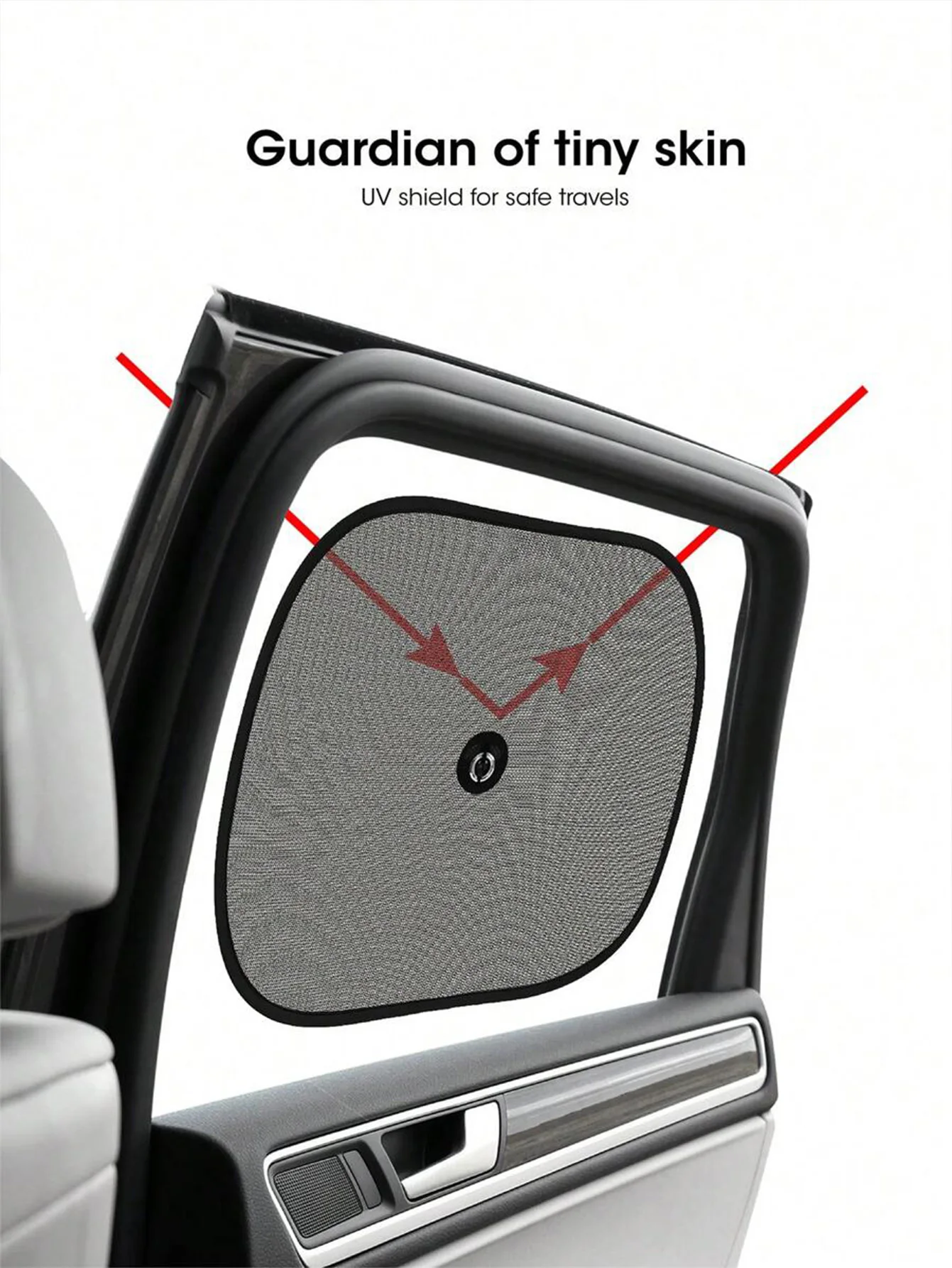 Baby car visor with rear visor file Black mesh screen rear window glass block Summer car sunscreen