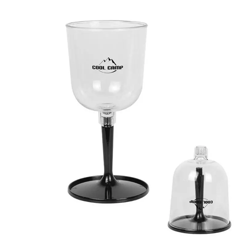 Collapsible Wine Glasses For Travel Shatterproof And Clear Portable Wine  Glass Drinking Glasses For Camping Travel Outdoors