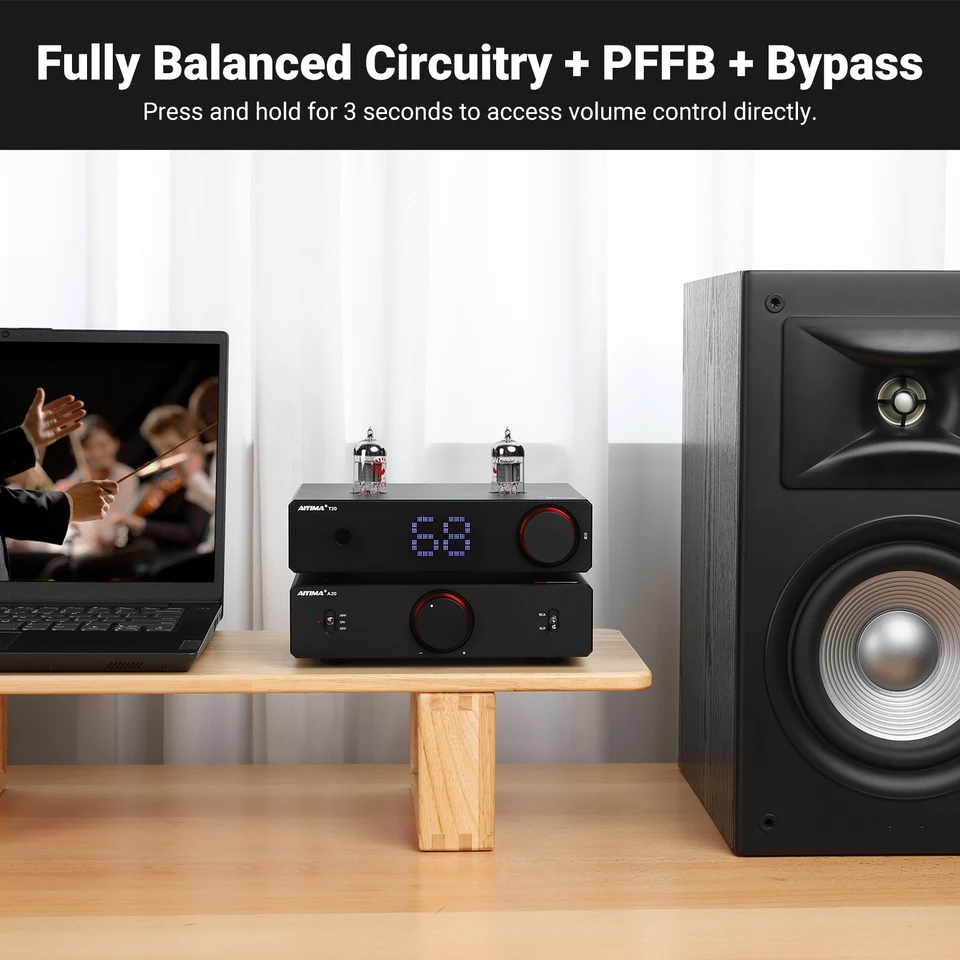 AIYIMA A20 PFFB パワーアンプ TPA3255 HiFi 300W×2 ステレオパワー