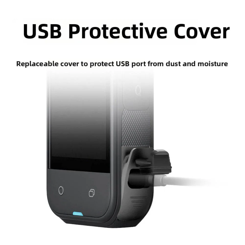 USB Charging Port Side Cover Rainproof Cover for Insta360 One X5 Battery Outdoor Charging Camera Accessory