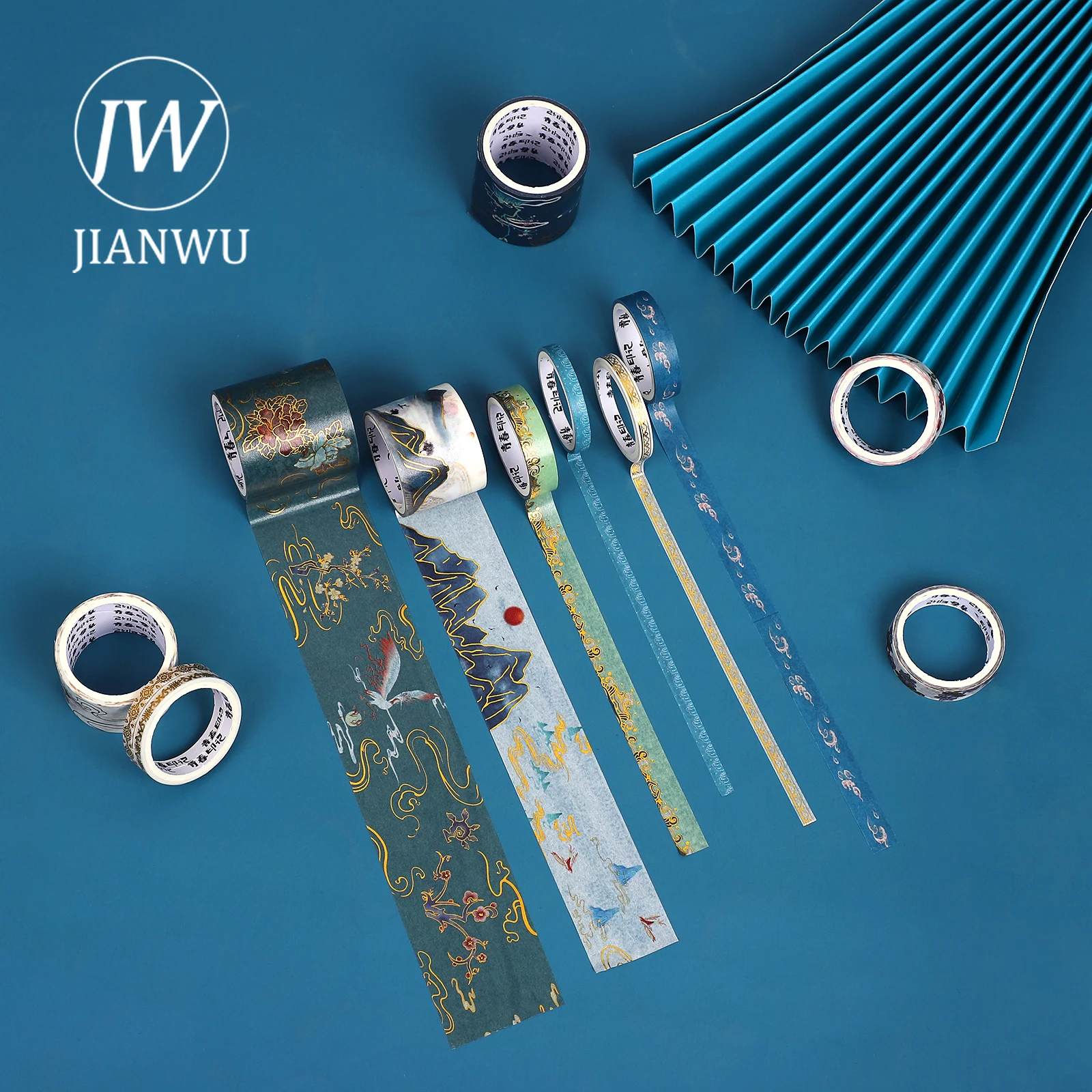 JIANWU 6 / Ʈ Bronzing Washi  ߱ Ÿ Scrapbooking ϱ  ݶ  ŷ  