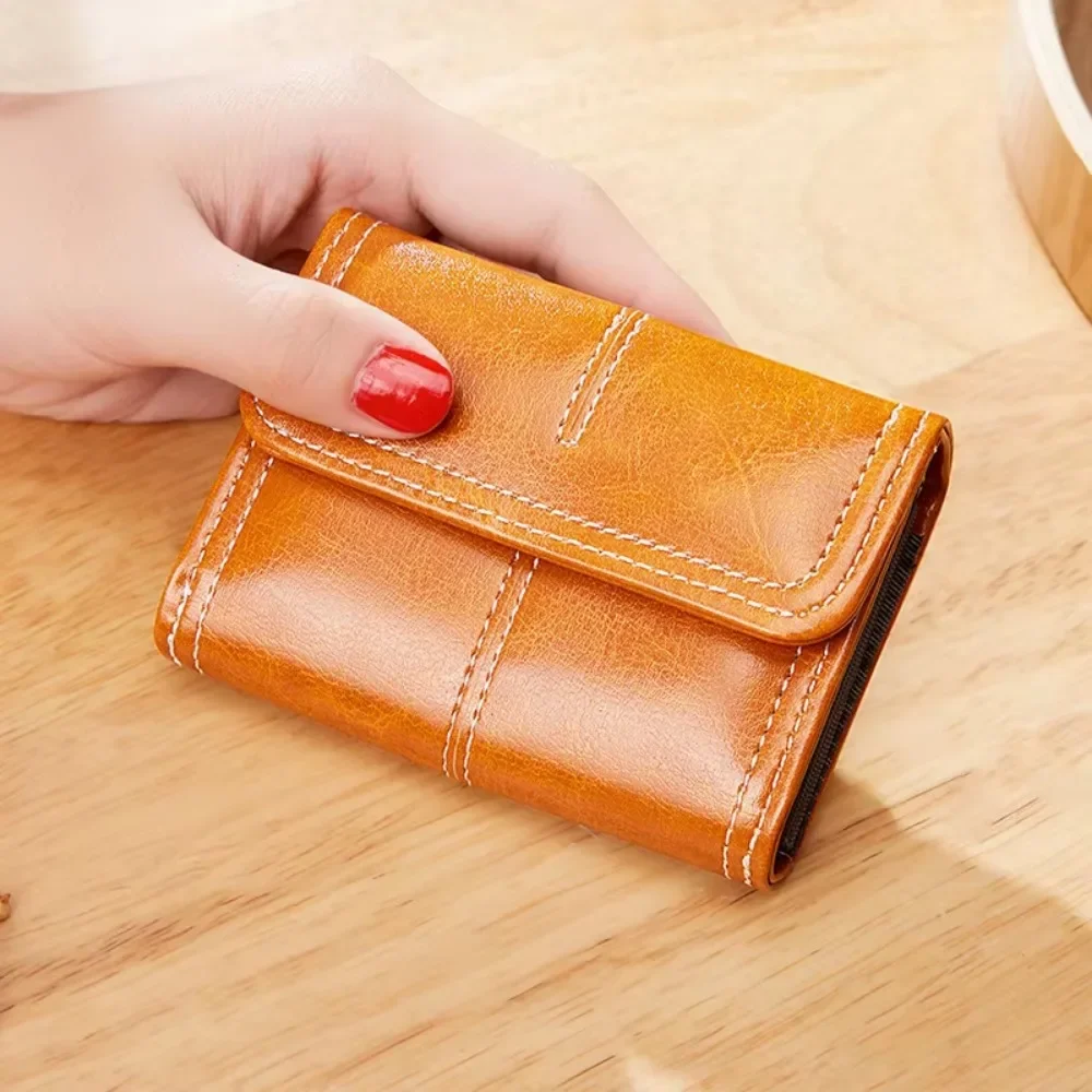Credit Card Holder Wallet Case PU Leather Black/brown/red Business Card Holder Women/men Vintage Bank/ID Cardholder 11 Card Slot