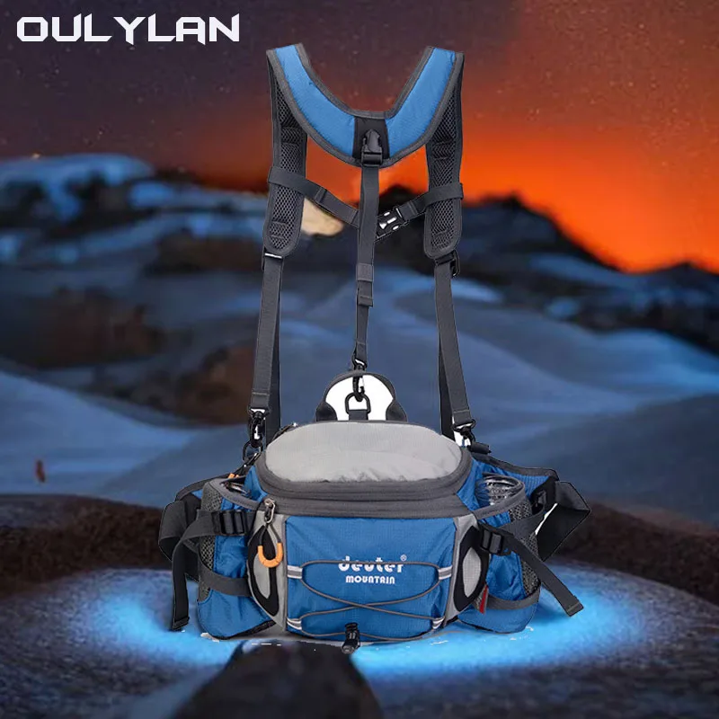 

Outdoor Hiking Waist Bag Sports Fitness Cycling Backpack Running Water Bottle Pack Waterproof Waistpack Bag Camping Fishing Bag