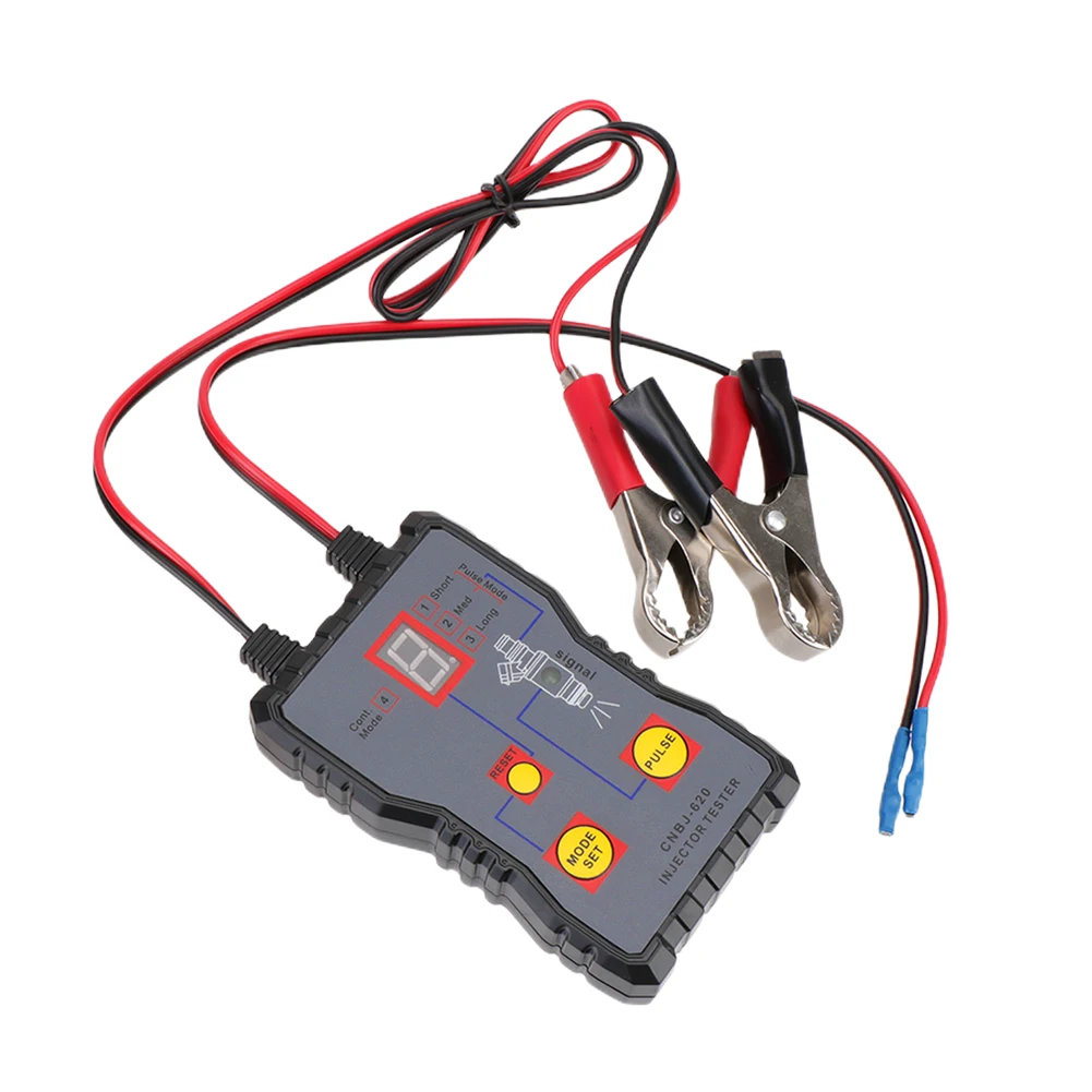 Fuel Injector Detector 12V Injector Drive Tester 4 Pulse Modes Injector Diagnostic Tool Fuel