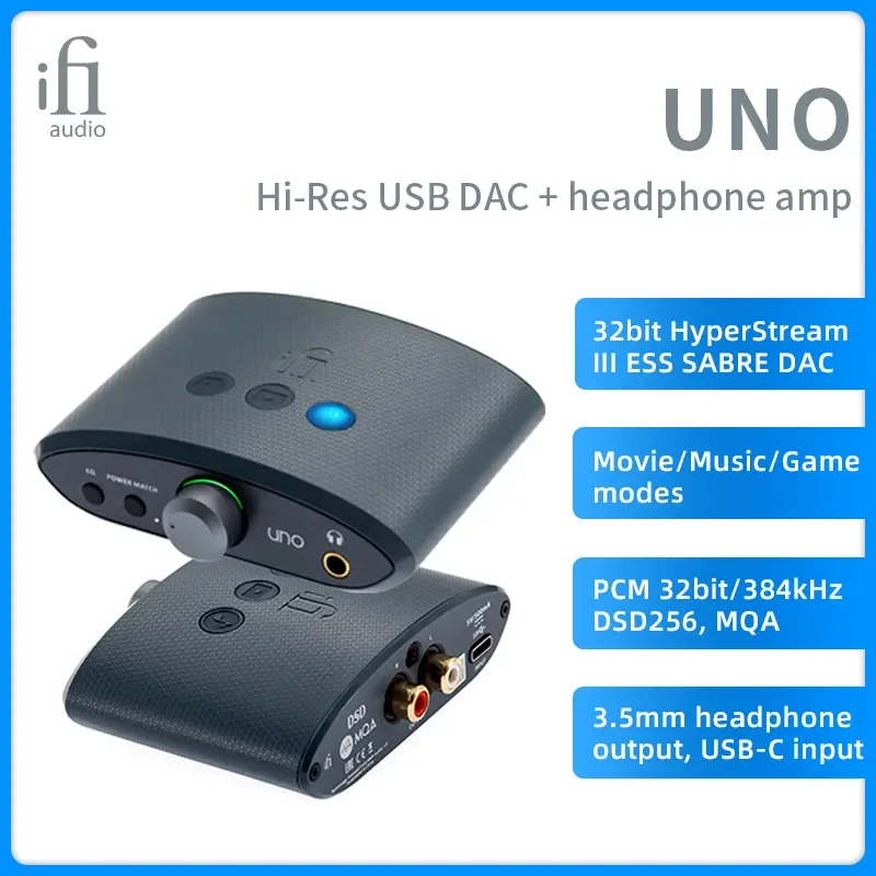 iFi Audio uno USB-C DAC Headphone Amp PCM DSD MQA ES9219 Hi