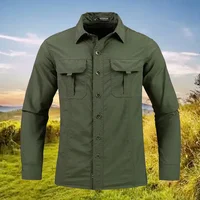 Chemise légère et respirante, chemise tactique multifonctionnelle, chemise de travail d'extérieur à manches longues, protection solaire de sport respirante 4