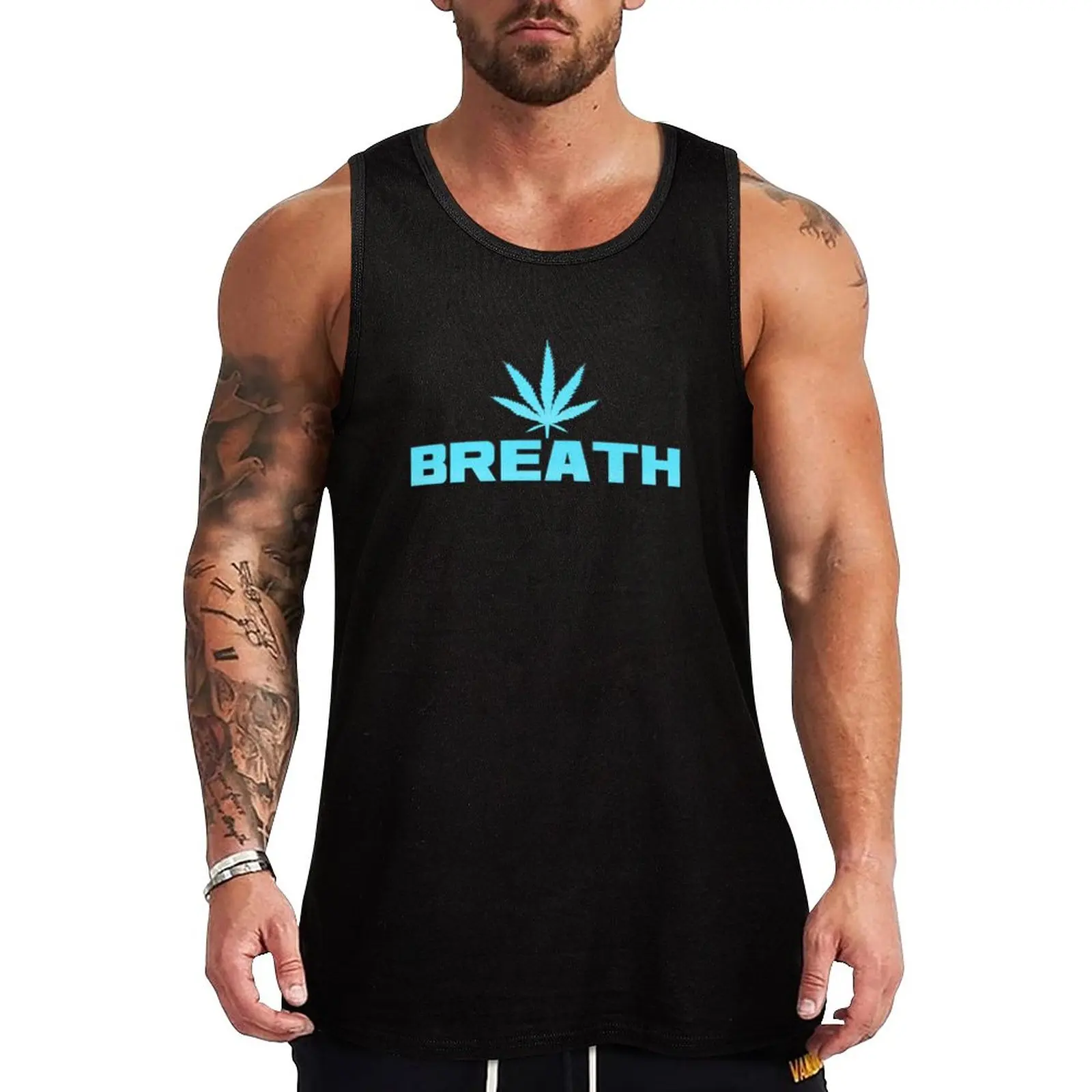 

New Yoga Breath Flower unique yoga design Tank Top Men's tops Men's clothing brands