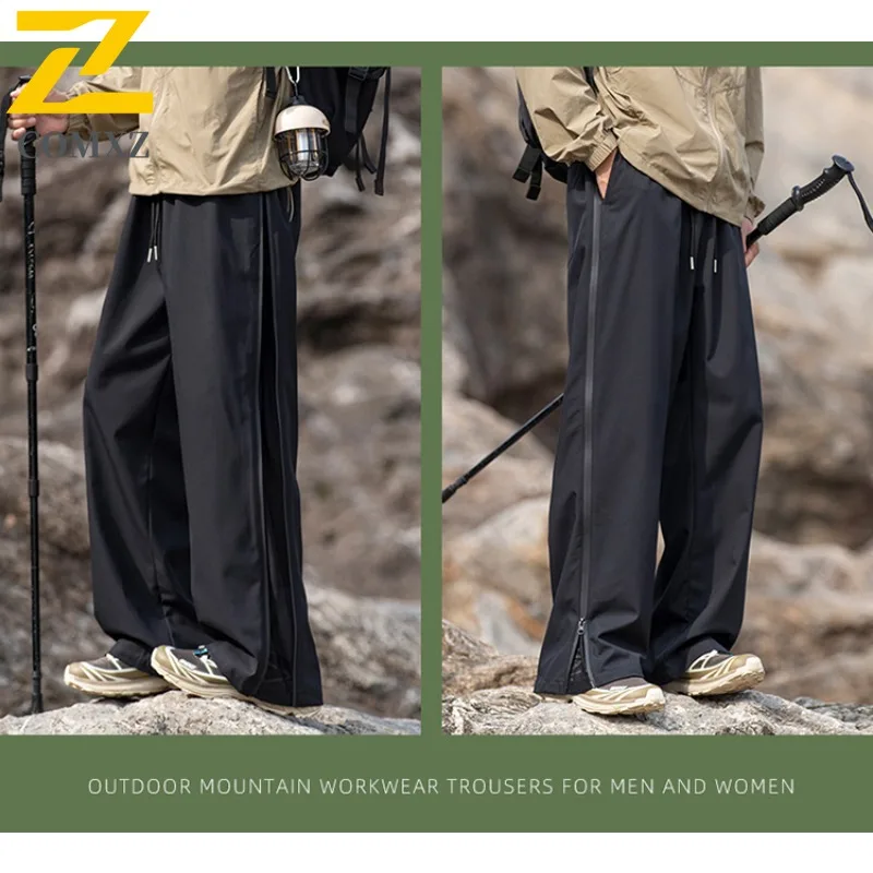 ​Men's Mountain Style Workwear Pants Waterproof Outdoor Camping Hiking Windproof Quick-Dry Tactical Multi-Pockets​ Cargo Pants