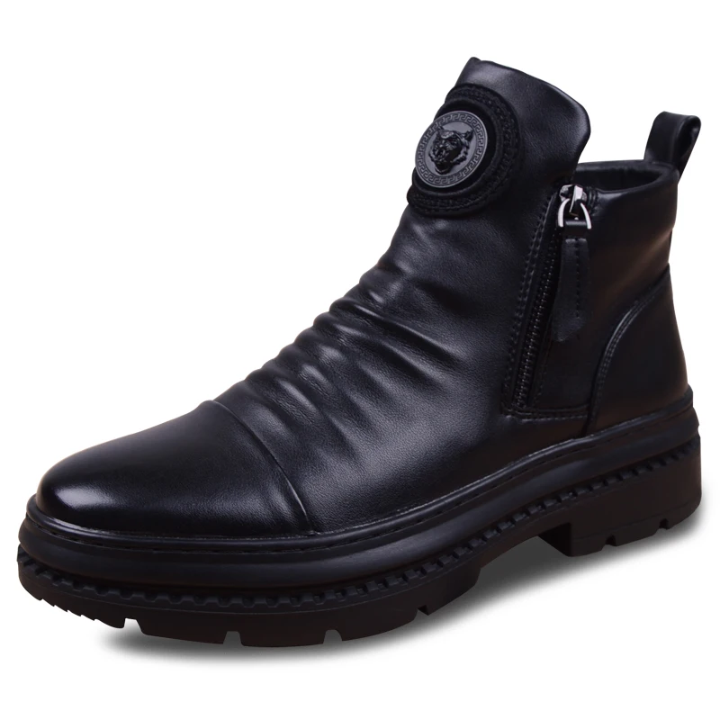 mens casual business office formal dress chelsea boots platform