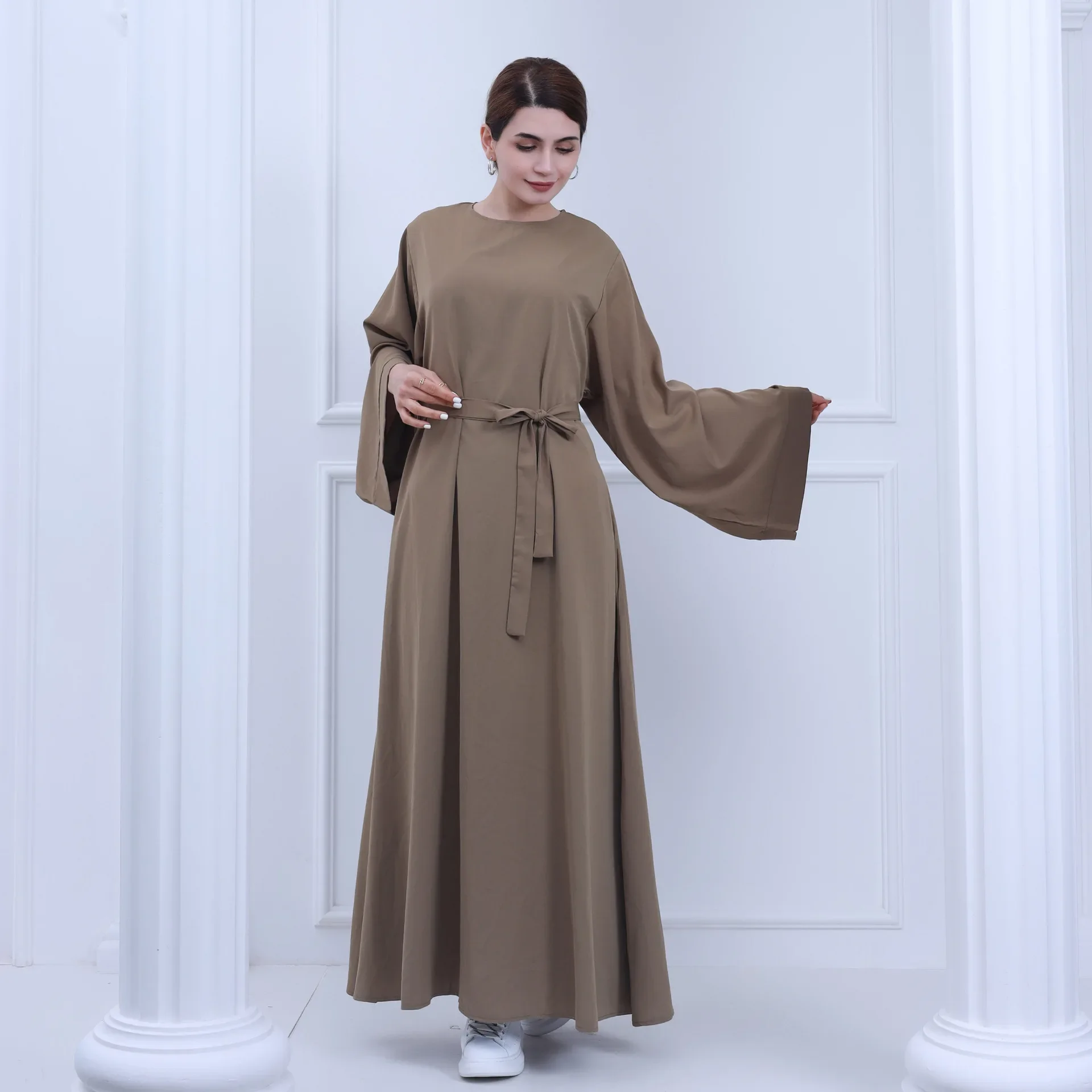 Basic Closed Abaya Dubai Turkey Muslim Long Hijab Dress Abayas for Women African Dresses Ramadan Eid Islam Clothes Kaftan Robe