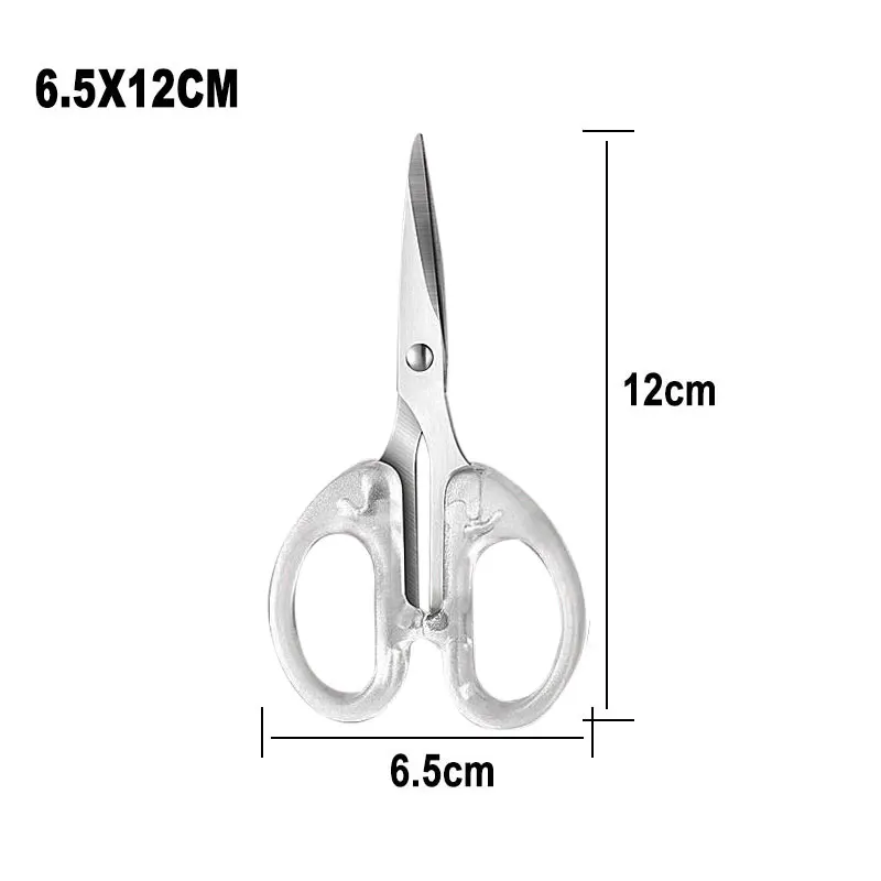 Gold Scissors Clear Acrylic Scissors 6.5 Craft Office Professional Shears  for Home School Office Desk Accessories Stationery Supplies (Clear Acrylic