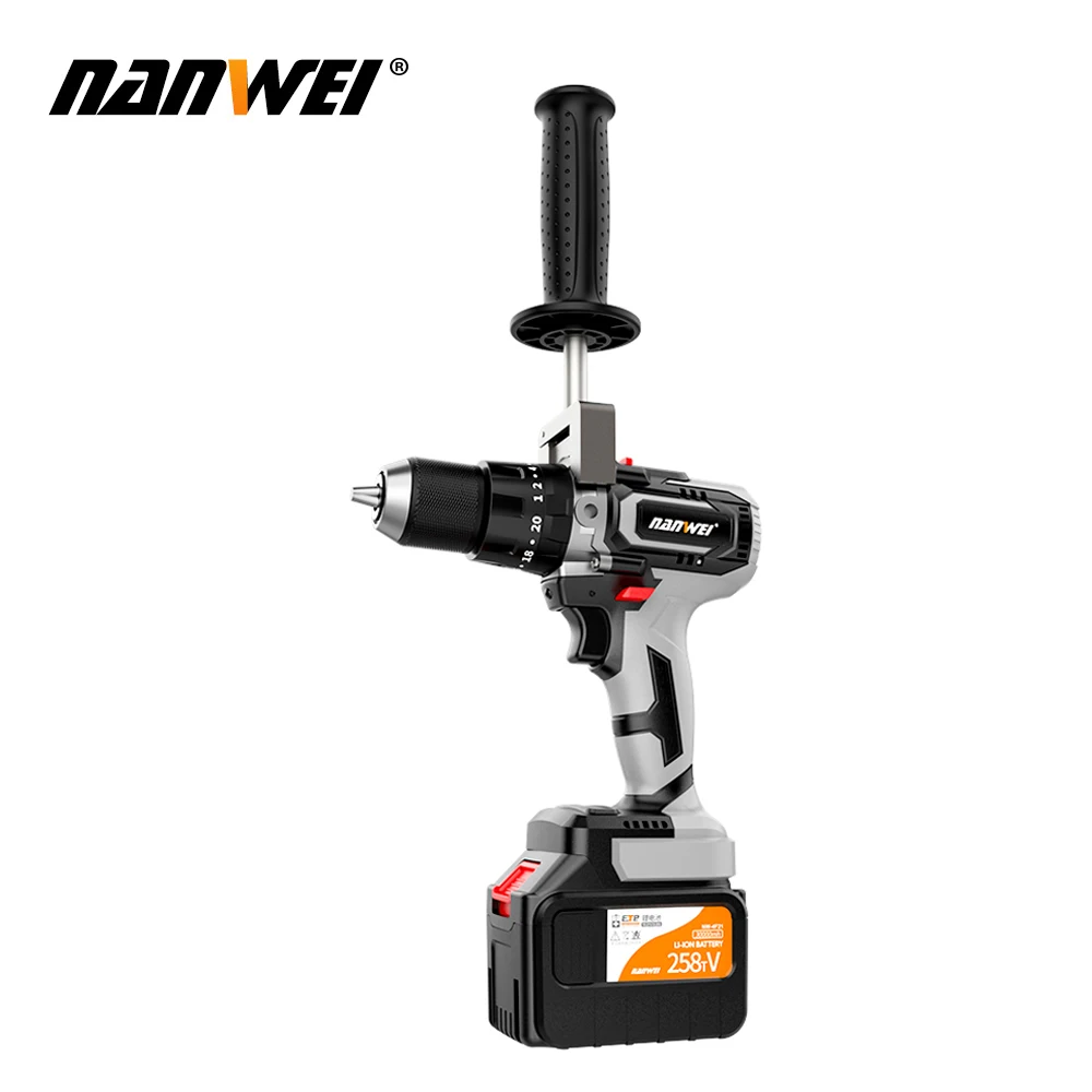 NANWEI 21V 13mm Electric Screwdriver Industrial Grade Brushless