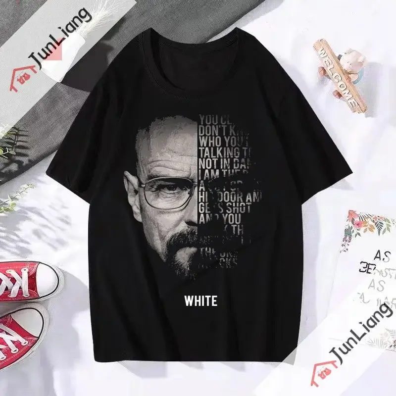 

Classic Breaking Bad T-shirt Men's Heisenberg Walter White O Neck Short Sleeve TV Show Tee Summer Clothes