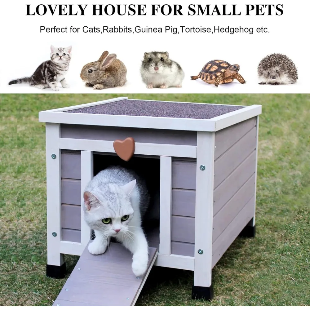 Weatherproof Small Cat House Image 4