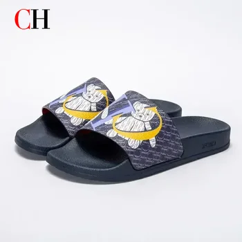 CH Luxury Brand Women's Slippers Classic Letter Printed Design Simple Casual 2024 New PVC Outdoor Fashion Women's Flip Flops 1