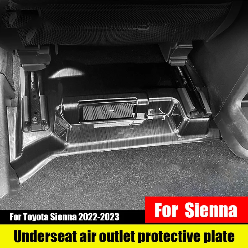 

Для Toyota Sienna 2023 2022 модернизация защитный чехол для выхода воздуха под сиденьем, чтобы предотвратить попадание пыли на задние сиденья