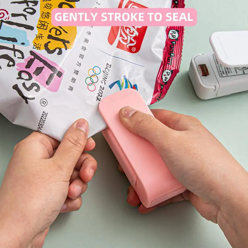 Mini Heat Bag Sealing Machine Package Sealer Bags Thermal Plastic Food Bag Closure Portable Sealer Packing Kitchen Accessories