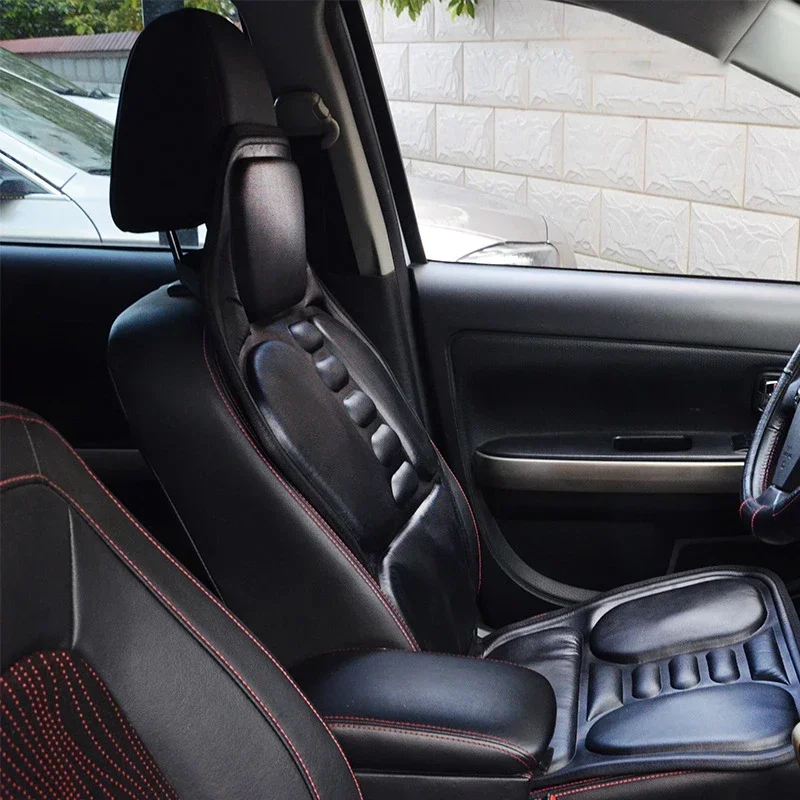 Car Home Office Full-Body Massage Cushion.Heat Vibrate .Back Neck Massage Chair Relaxation Car Seat 12V - Image 6