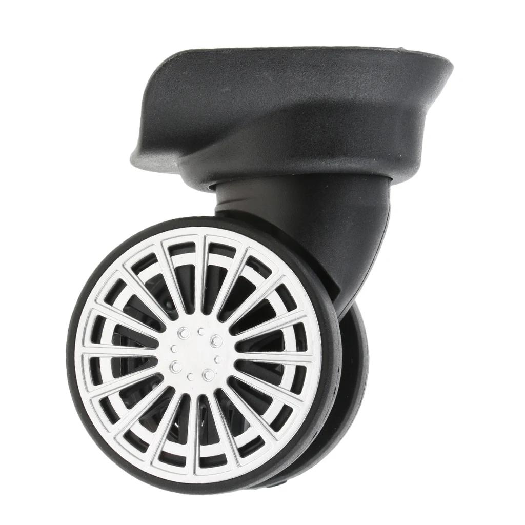 2 Packs Replacement Luggage Suitcase Wheels Mute Swivel Casters A60# Black