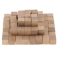 1cm Wooden Cubes Bulk Unfinished Wood Blocks for Baby Shower, Math Teaching Aids, DIY , Building Bricks - 100PCS Per Order 2