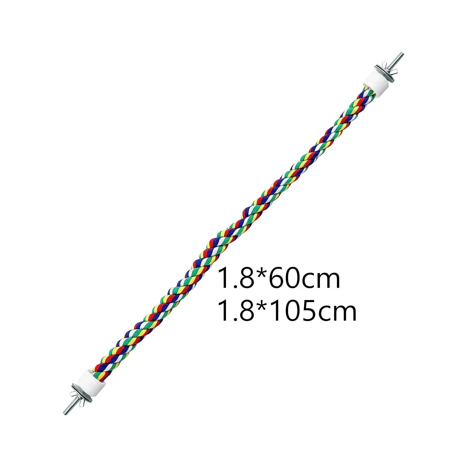 Pappagallo Corda Uccello Trespolo Intrecciato Corda A Spirale Corda Di Cotone Colorato Giocattolo Da Masticare Per Pappagallo Altri Piccoli Uccelli Ca