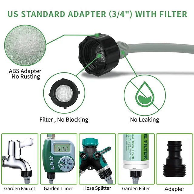 15 Méteres Kültéri Hűtővíz Ködpermetező Rendszer Kerti Porlasztó Utáni Diy Köd Otthoni Üvegház Öntözés - Image 5