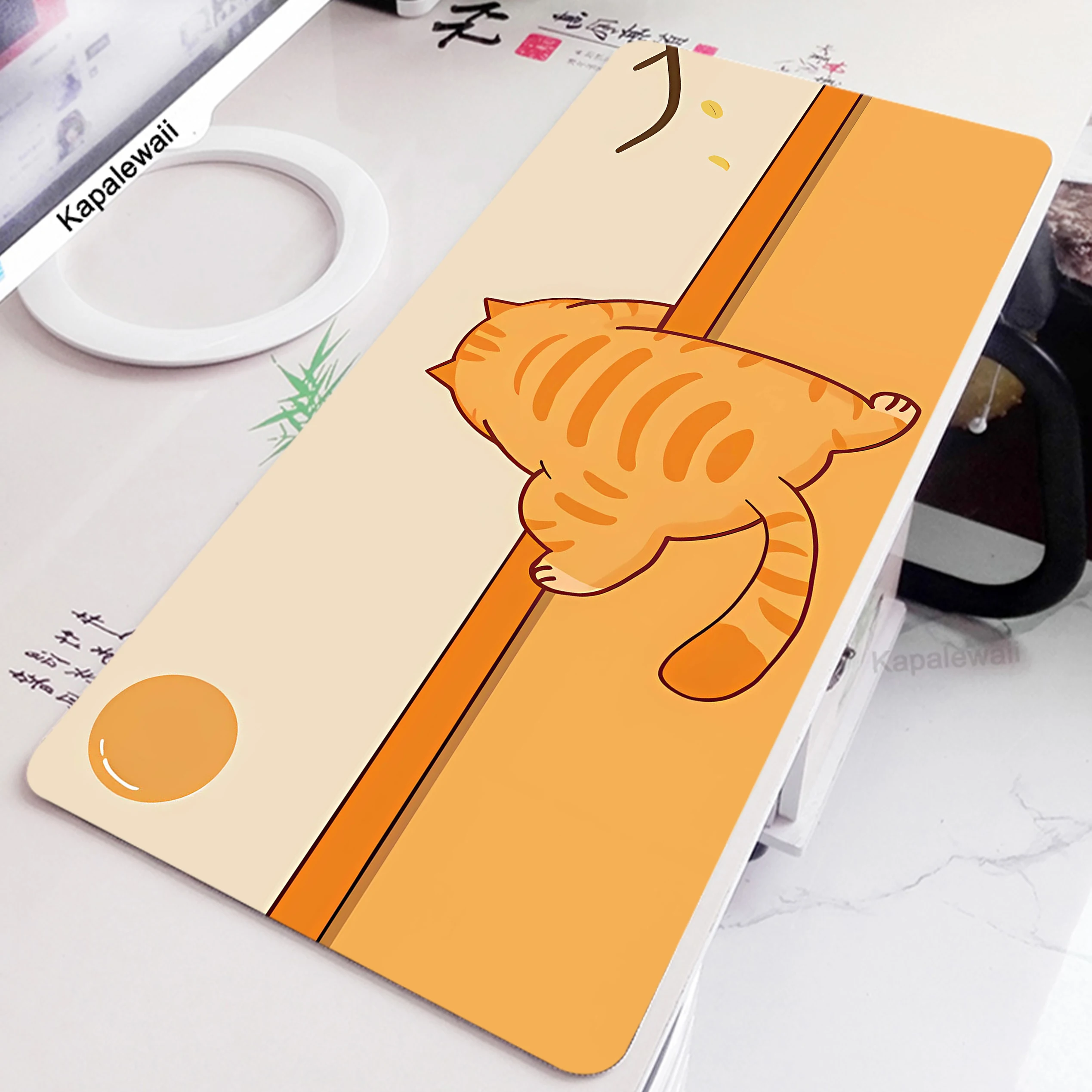

Kawaii Mousepad Large Game Mouse Pad Gaming Mousepad Gamer Rubber Mouse Mat Office Cute Cat Table Carpet Keyboard Pads 900x400mm