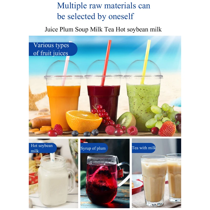 Juice Beverage Ice Machine Snow Melting Machine Commercial Slush Ice Cream Milkshake Smoothie Making Machine 6
