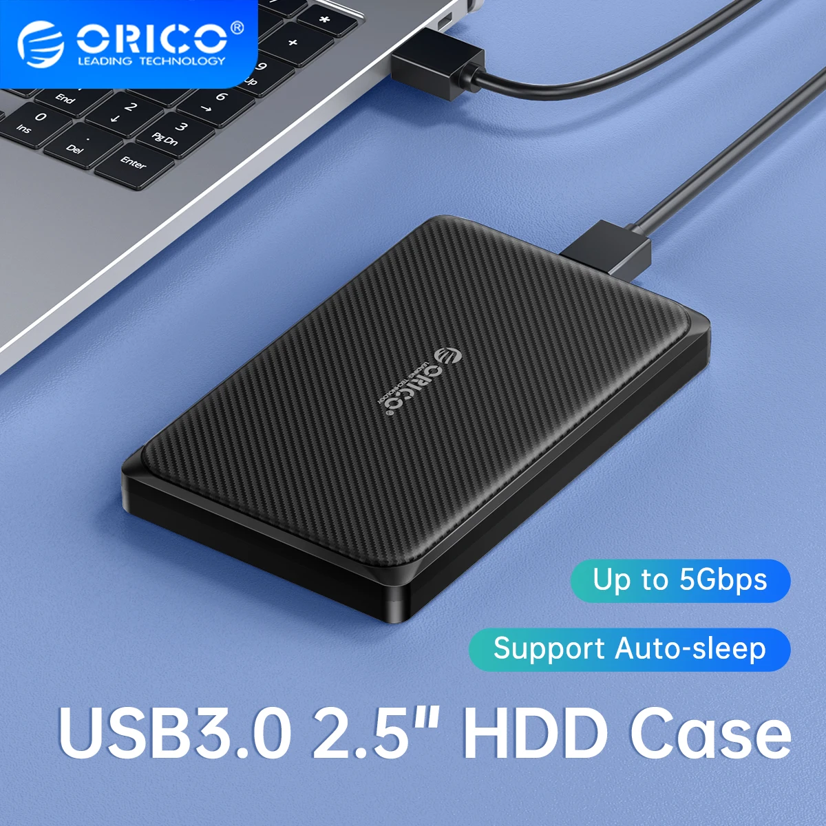 ORICO Mrico-B 2.5 인치 하드 드라이브 케이스 SATA to USB3.0 5Gbps 및 6Gbps, PC 컴퓨터 PS5 용 외장 HDD 인클로저  Best5
