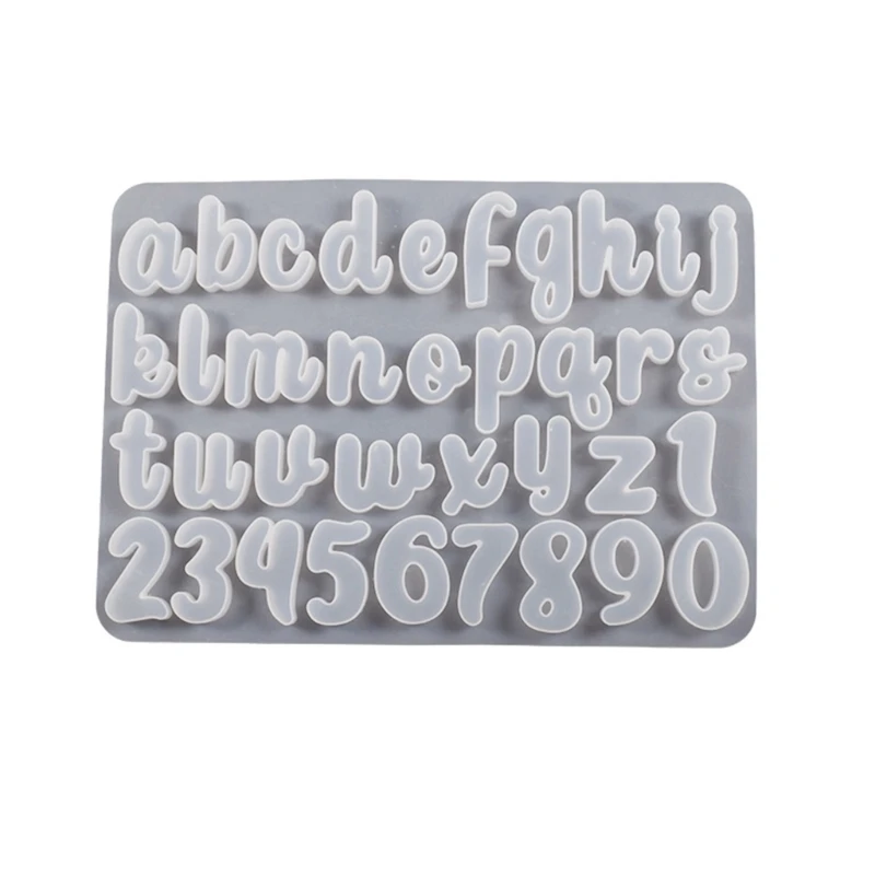 

Resin Casting Molds Number Alphabets Silicone Mold Letter Keychain Pendant