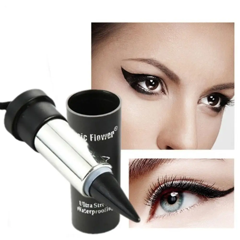 

1PC Black Tube Lipstick-style Ribbon Eyeliner Black Pen Lasting Eye Long Liner Lasting Waterproof Cream Portable Natural H7B2