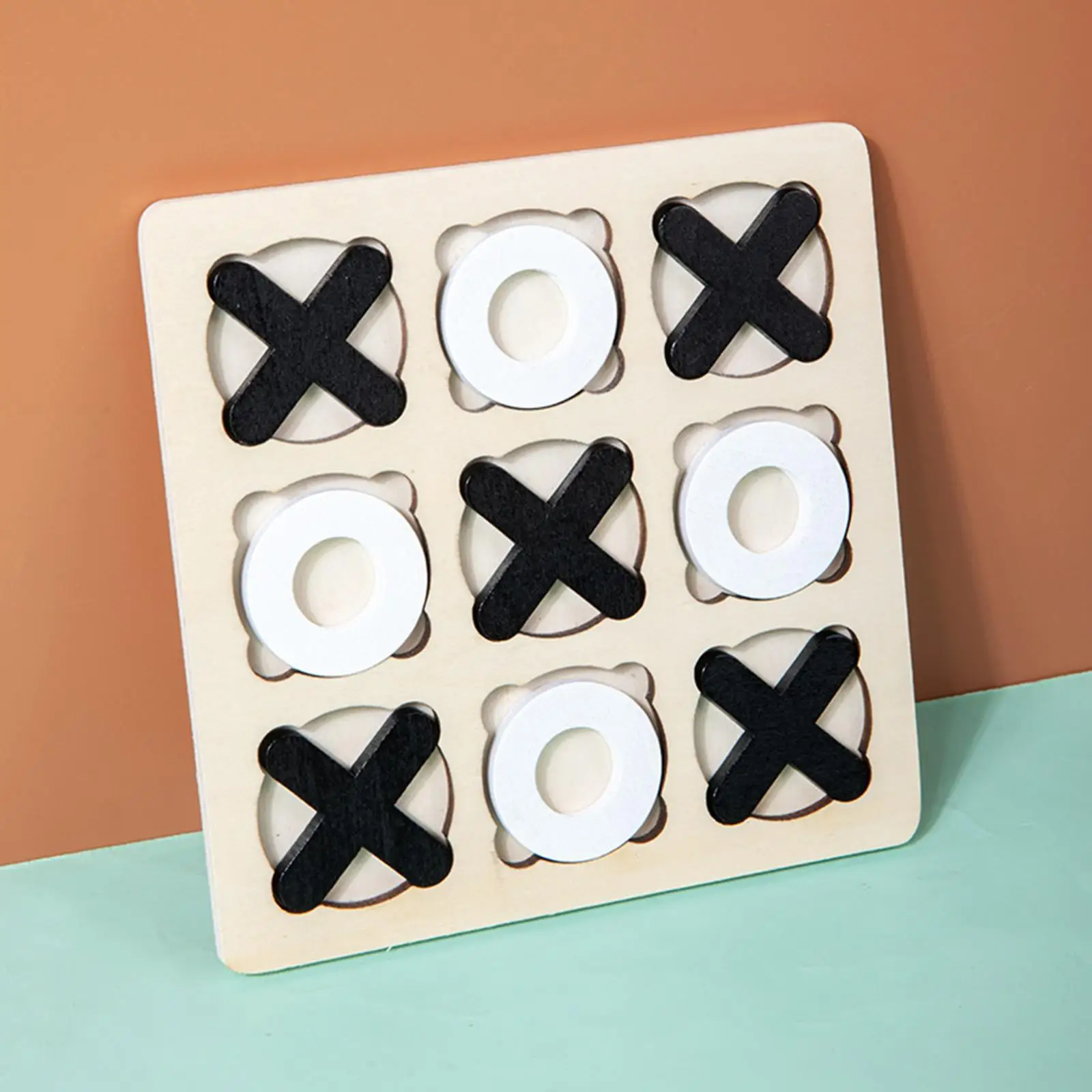 Wooden Tic TAC Toe for Kids Adults Traditional Travel Games Educational Toys