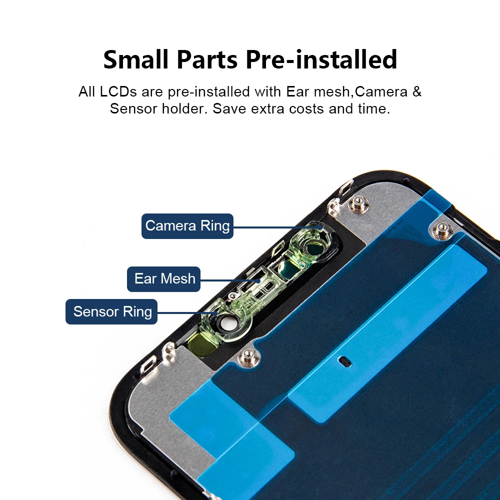 Incell-iPhone 11用の交換用LCDタッチスクリーンパネル,ドット
