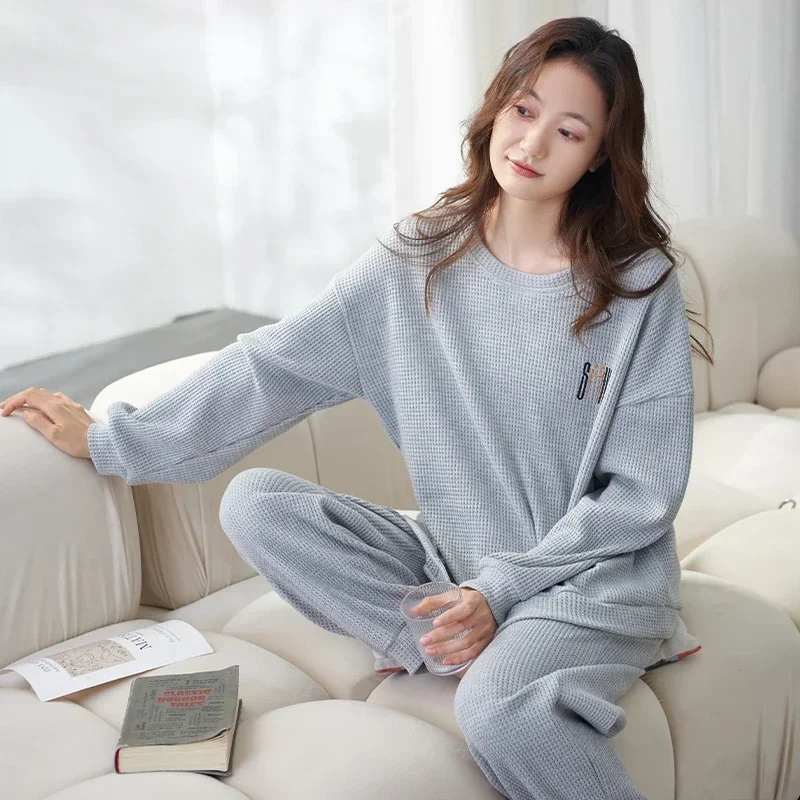 Pijama Mujer Verano Algodon Conjunto De Pijama De Punto Para