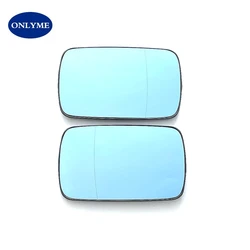 Blue Wide Angle Heated Car Mirror Glass (Left)