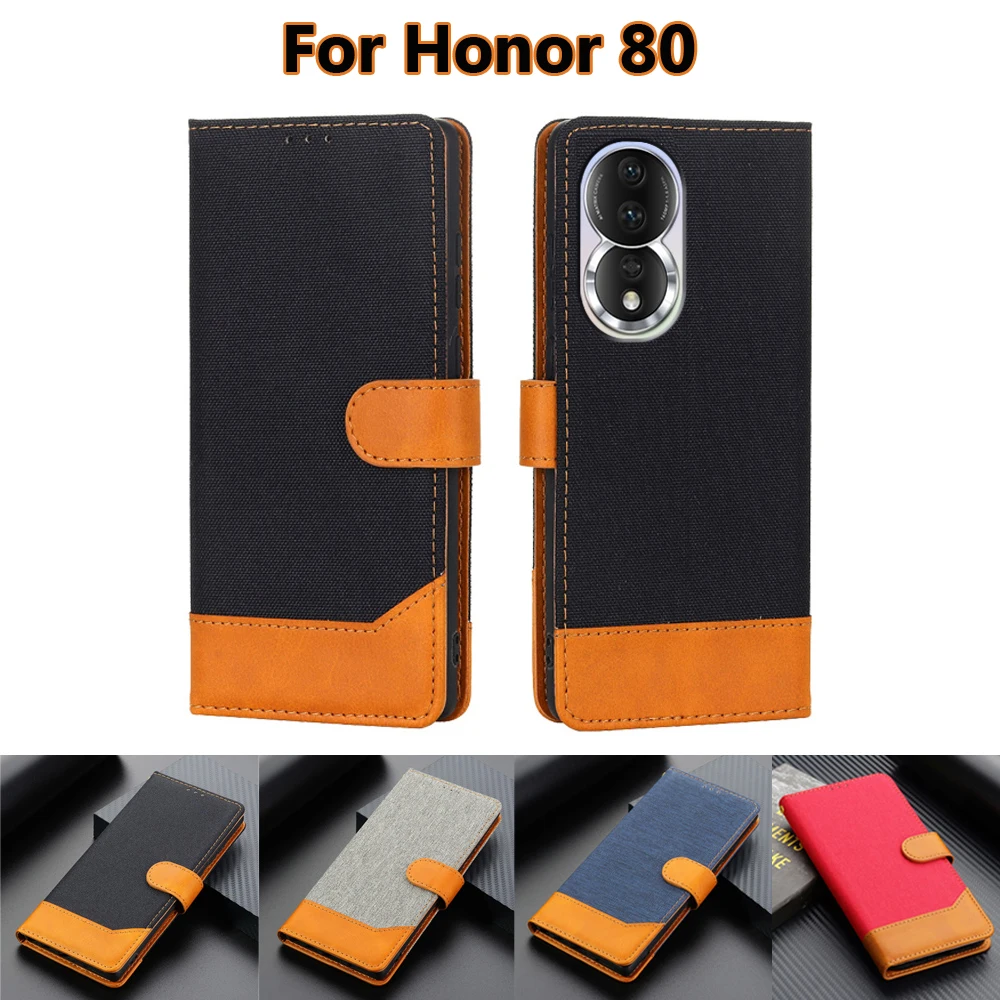 

Флип-чехол для телефона Honor 80 чехол, защитный чехол из искусственной кожи для телефона, чехол для телефона Honor Xonor 80 ANN-AN00 6,67"