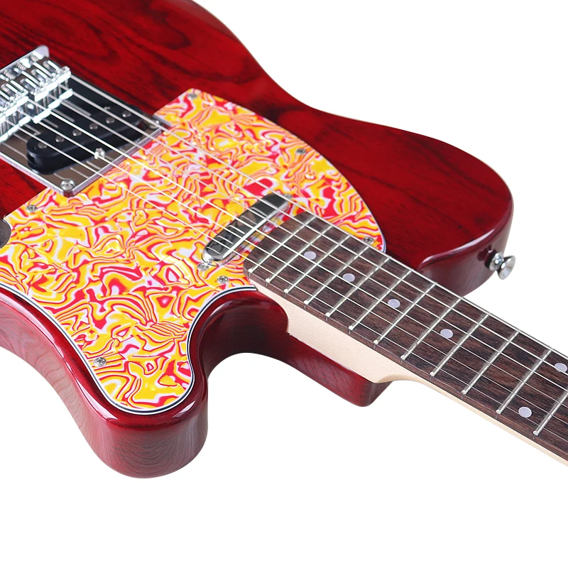 6 Strings Electric Guitar Solid Okoume Body 39 Inch High Glossy Guitar Canada Maple Neck
