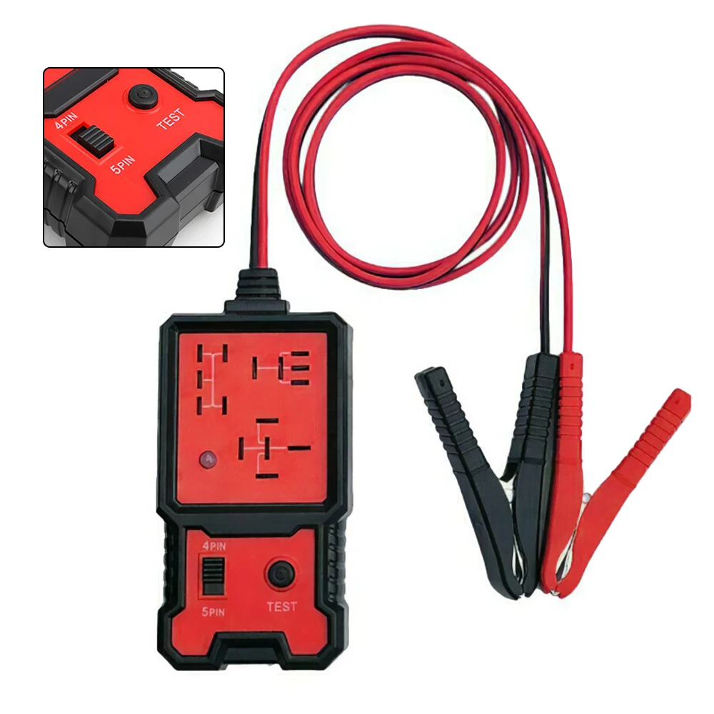 12V Universal Automobile Relay Detector Tester Four-pin Five-pin Relay Diagnostic Tools