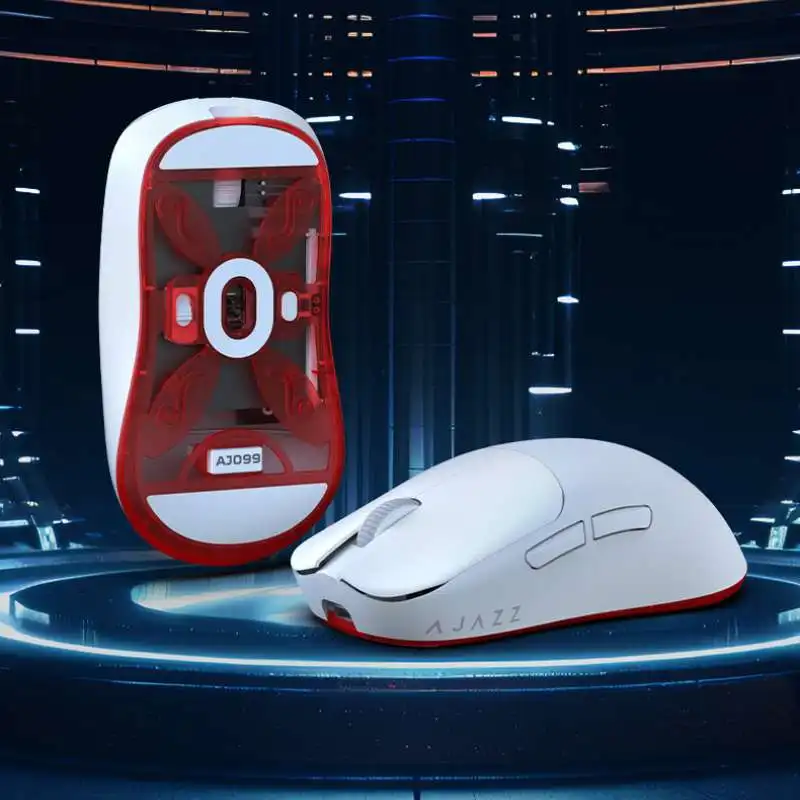 Ajazz Aj099 Wireless Mouse 12000dpi 1000hz Return Rate Paw3311 Sensor Dual-Mode Game Mouse Tablet Laptop Office Game Accessories