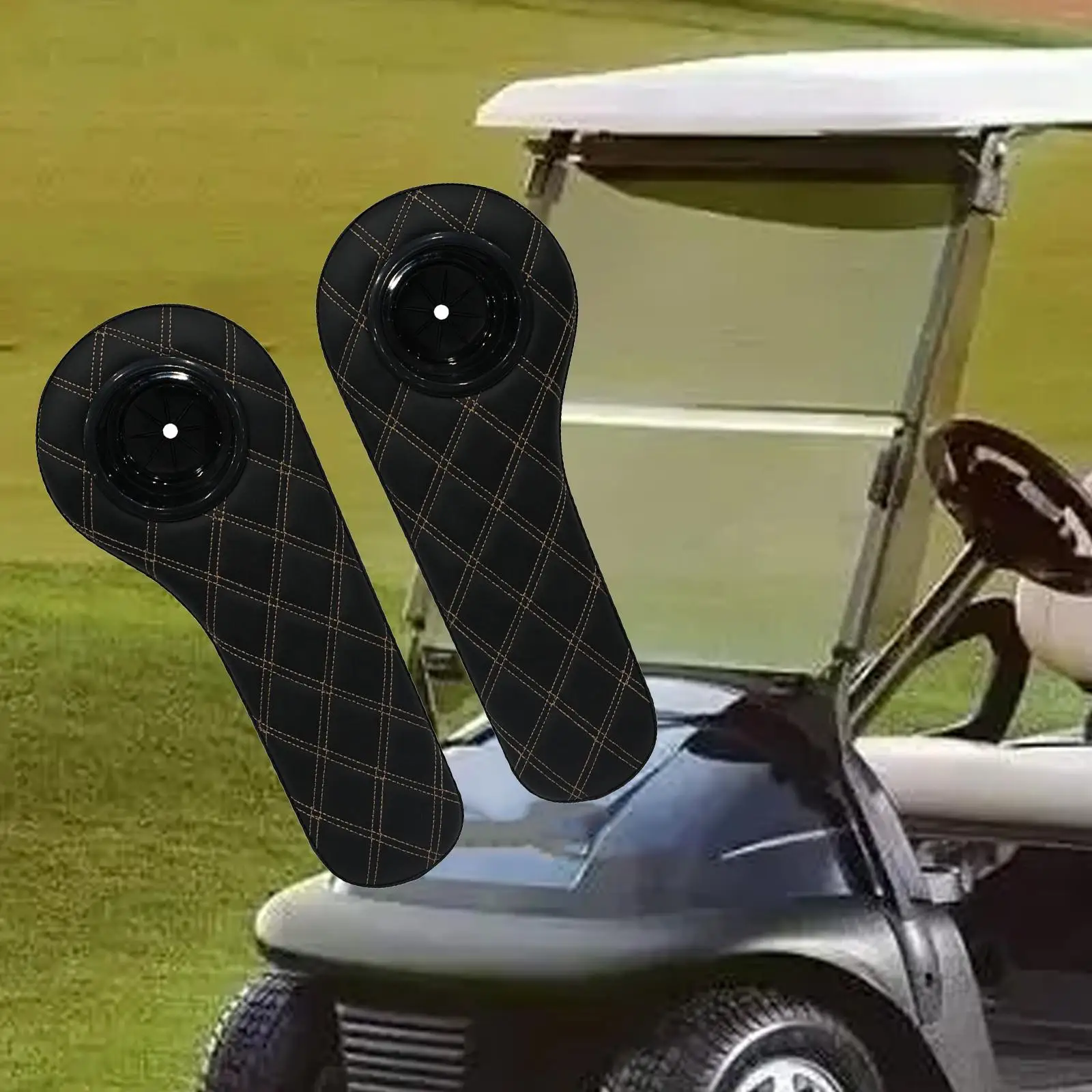 Golf Cart Flip Armrest with Cup Holder Arm Cushion Multifunctional Accessories Portable Easy Installation Universal Inward Mount Golf Cart Flip Armrest with Cup Holder Arm Cushion Multifunctional Accessories Portable Easy Installation Universal Inward Mount