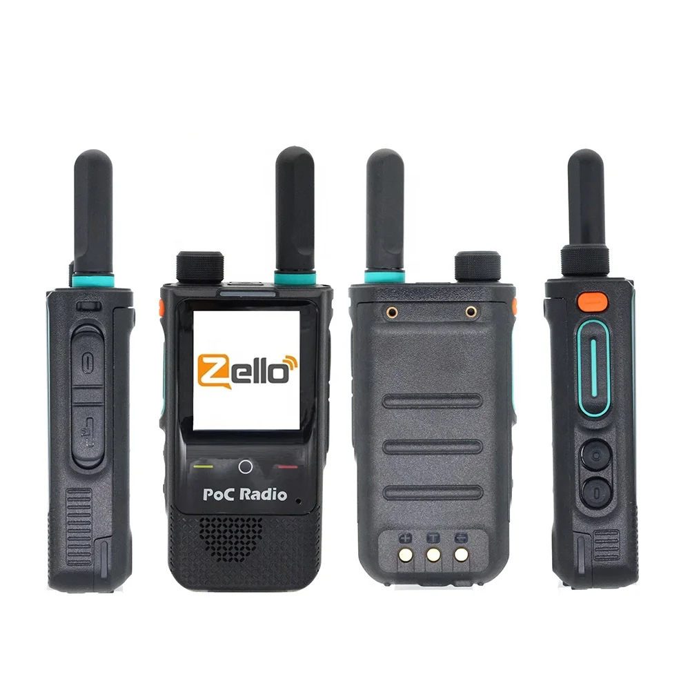 B6 POC 인터콤 언락 안드로이드 4G 워키토키 4800mAh 배터리 지원 WIFI 및 블루투스 CDMA/WCDMA/FDD-LTE 라디오용