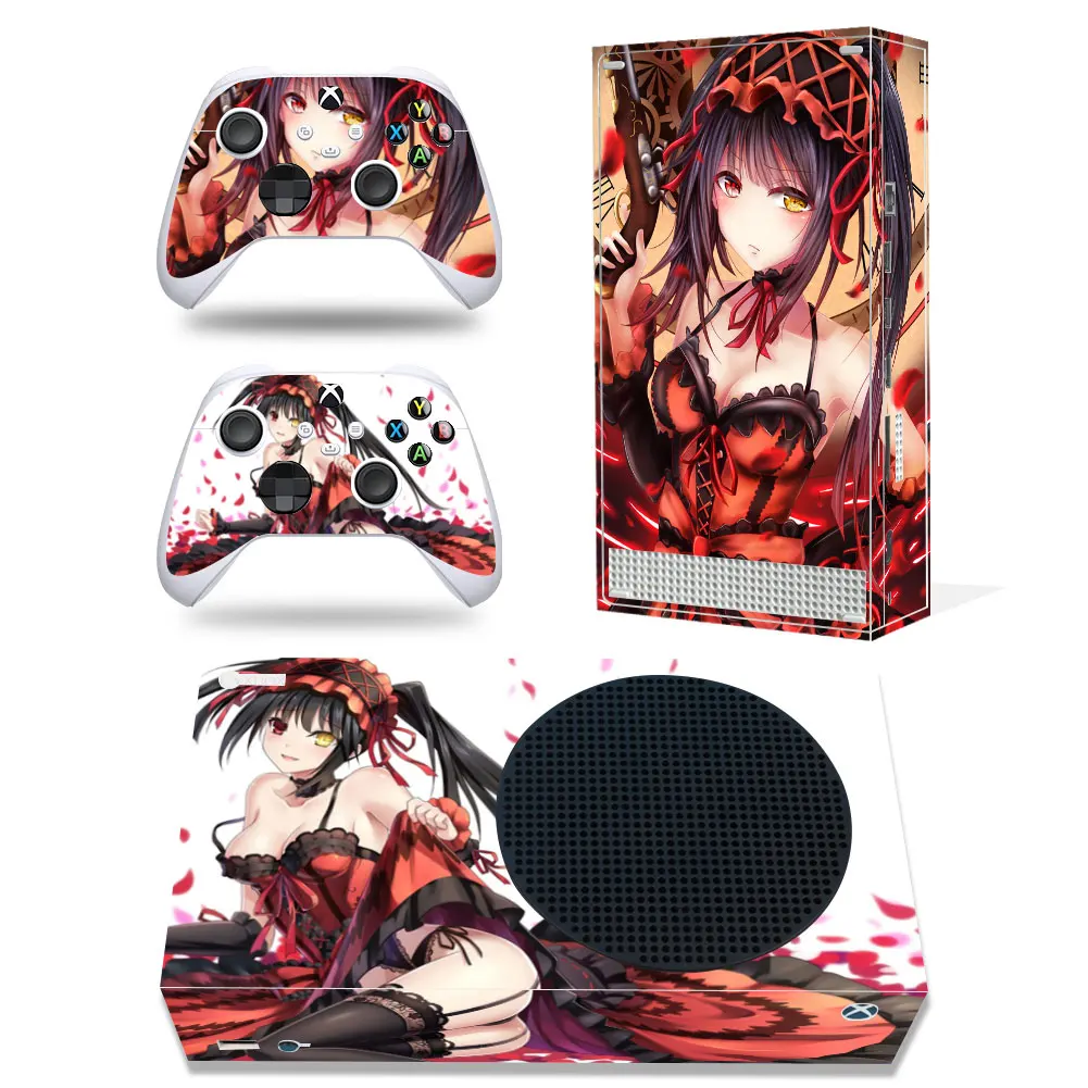 For Xbox Series S Date A Live Pvc Skin Vinyl Sticker Decal Cover Console Dualsense Controllers Dustproof Protective Sticker