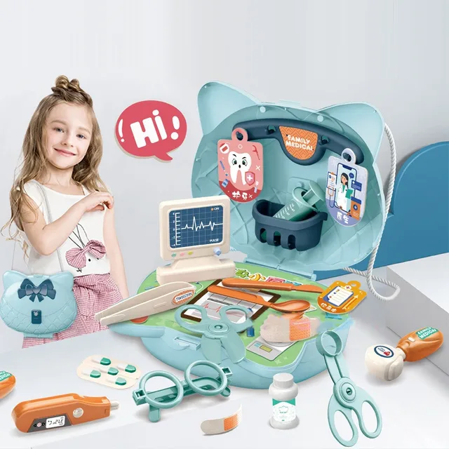 Montessori Kids Makeup Toys Dressing Cosmetic Princess Hairdress Beauty Fashion ToysFor Girls Pretend Play Set Educational Toy 6