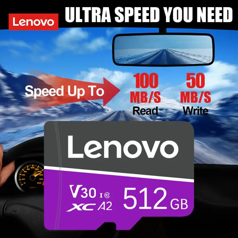 Lenovo Micro Memory Card 1Tb Classe 10 Ad Alta Velocità 2Tb Memory Flash Card 32Gb Tf Card 64Gb 256Gb Sd Memory Card 128Gb Per Dash Cam