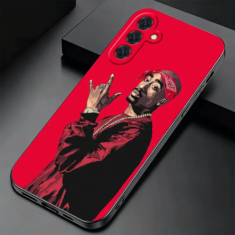 Soft Phone Case with Rapper Tupac Design