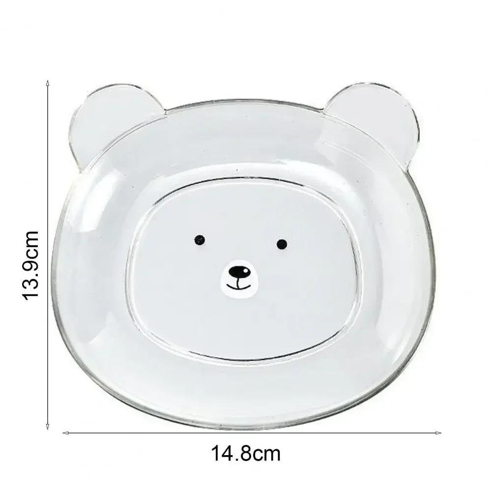 Fruit Plate Bear Shape Ceramic Plastic for Kids Kitchen
