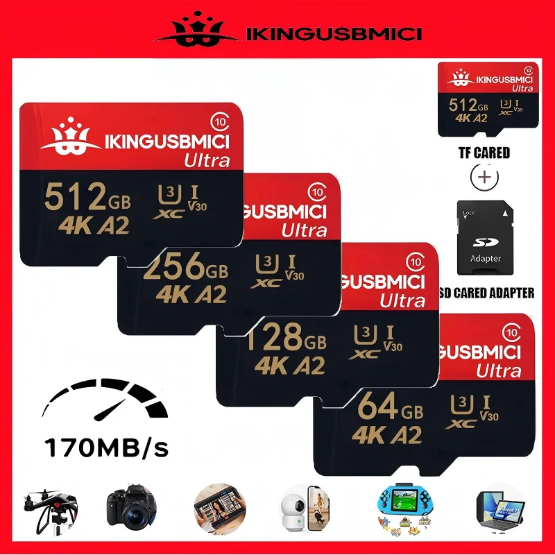 유니버설 메모리 카드 TF 카드 SD 카드 마이크로 TF/SD 카드 64GB 2..