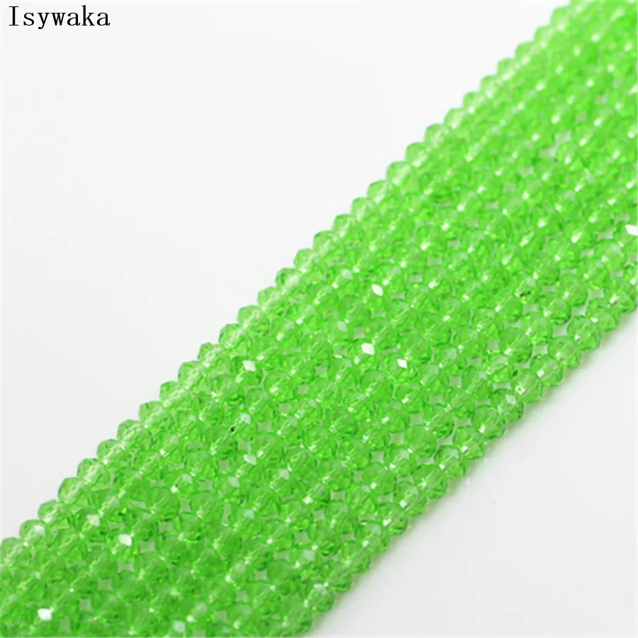 Ink Blue Faceted Crystal Glass Rondelle Beads for Jewelry Making - 170pcs, 2mm